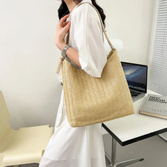 Straw Women Handbag Tote Bag Summer Female Handwoven Beach Holiday