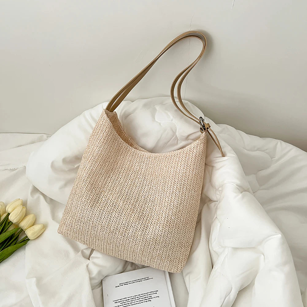 Straw Women Handbag Tote Bag Summer Female Handwoven Beach Holiday