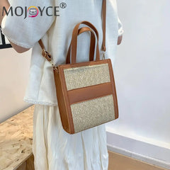Straw Women Shoulder Bag Woven Crossbody Bag Fashionable Decoration