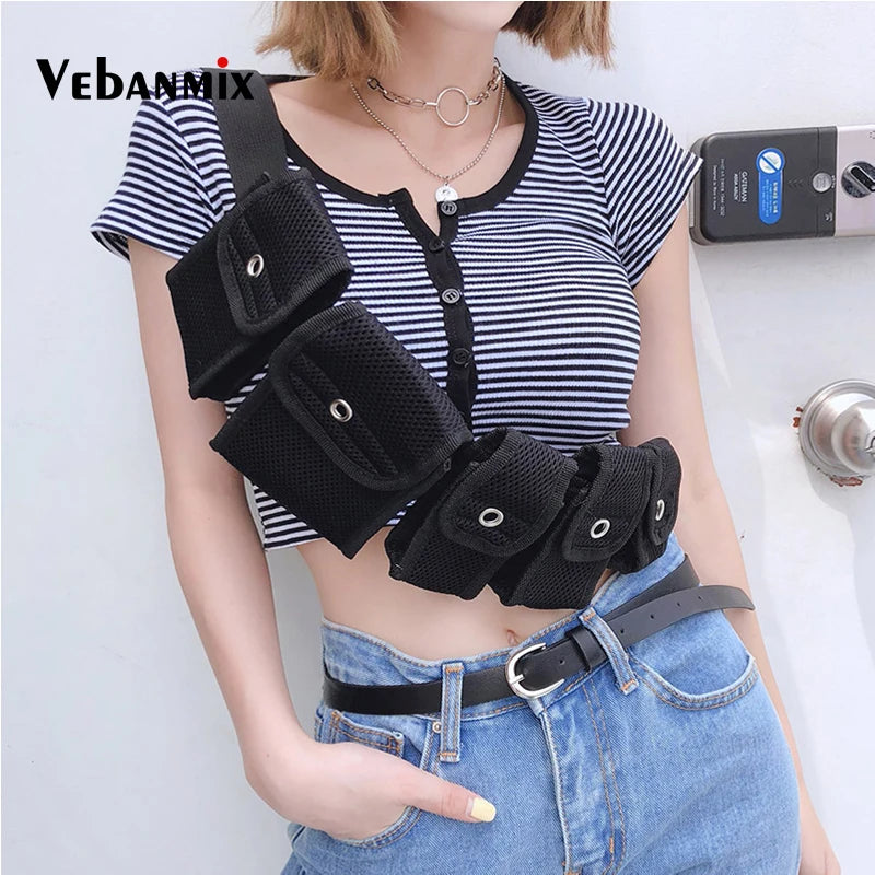 Streetwear Hip Hop Chest Bag Crossbody Fanny Waist Packs