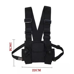 Streetwear Hip-Hop Chest Bag Tactical Two Straps Chest Rig Bags