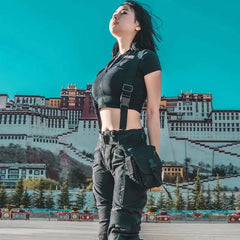 Streetwear Hip-Hop Chest Bag Tactical Two Straps Chest Rig Bags