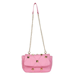 Studded PU Leather Crossbody Bag Chain Shoulder Tote Vintage Messenger