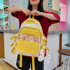 High Capacity School Shoulder Bag Women Laptop Bag Female Travel Backpack