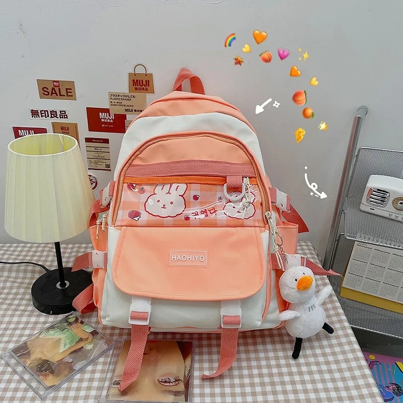 High Capacity School Shoulder Bag Women Laptop Bag Female Travel Backpack