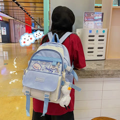 High Capacity School Shoulder Bag Women Laptop Bag Female Travel Backpack