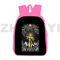 One-Punch Man Backpacks for Women 12/16 Inch, Large Capacity Shoulder Bag