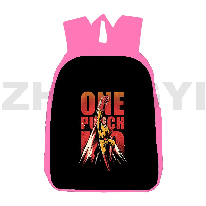 One-Punch Man Backpacks for Women 12/16 Inch, Large Capacity Shoulder Bag