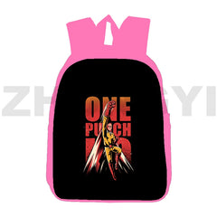 One-Punch Man Backpacks for Women 12/16 Inch, Large Capacity Shoulder Bag
