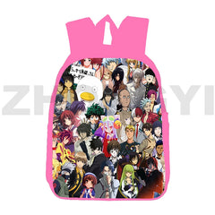 One-Punch Man Backpacks for Women 12/16 Inch, Large Capacity Shoulder Bag