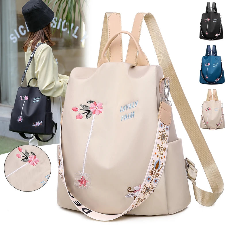 Anti-theft Backpack for Girls High Travel Bookbags