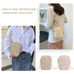 Summer Beach Straw Clutch Bag Women Travel Shoulder Bag