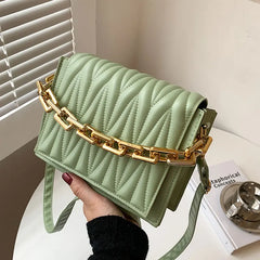 Summer Handbags Bag For Women High Soft Leather Style Shoulder Bag Pleated