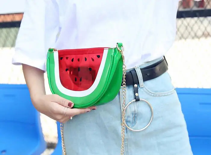 Summer Shoulder Bags Lemon Metal Chain Ladies Girls