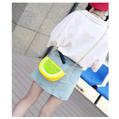 Summer Shoulder Bags Lemon Metal Chain Ladies Girls