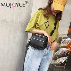 Summer Woven Crossbody Messenger Top-Handle Bag