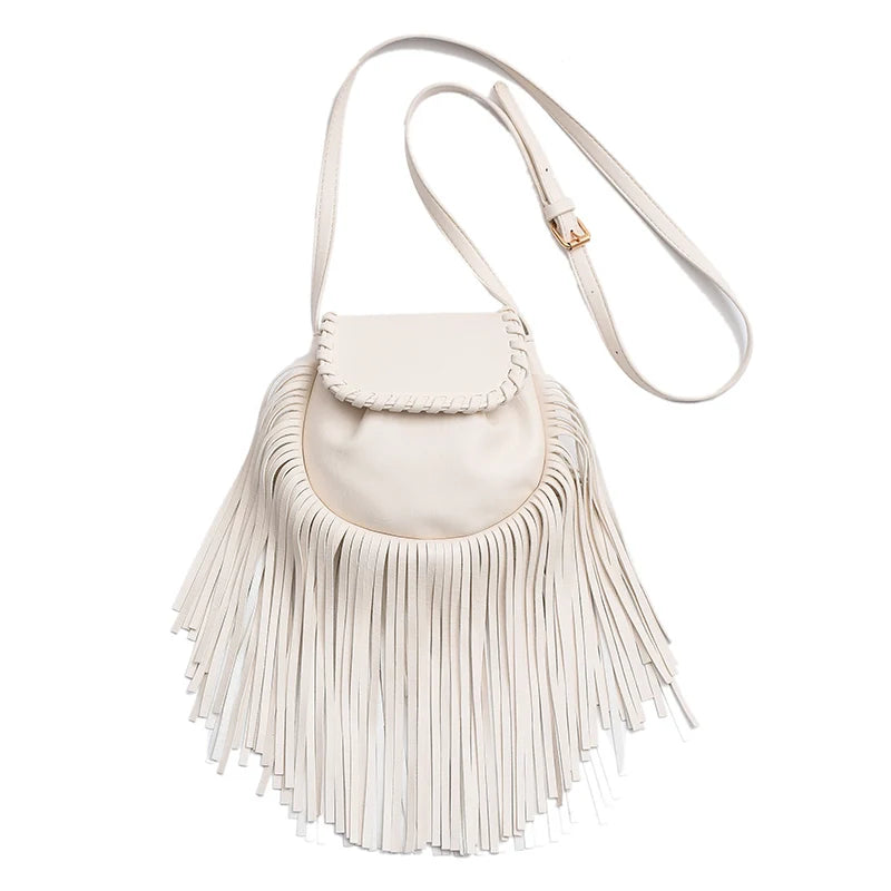 Women Leather Saddle Crossbody Shoulder Bag