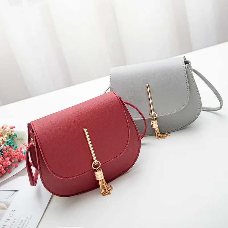 Women Crossbody Bag PU Leather Flap Messenger Sling Bag