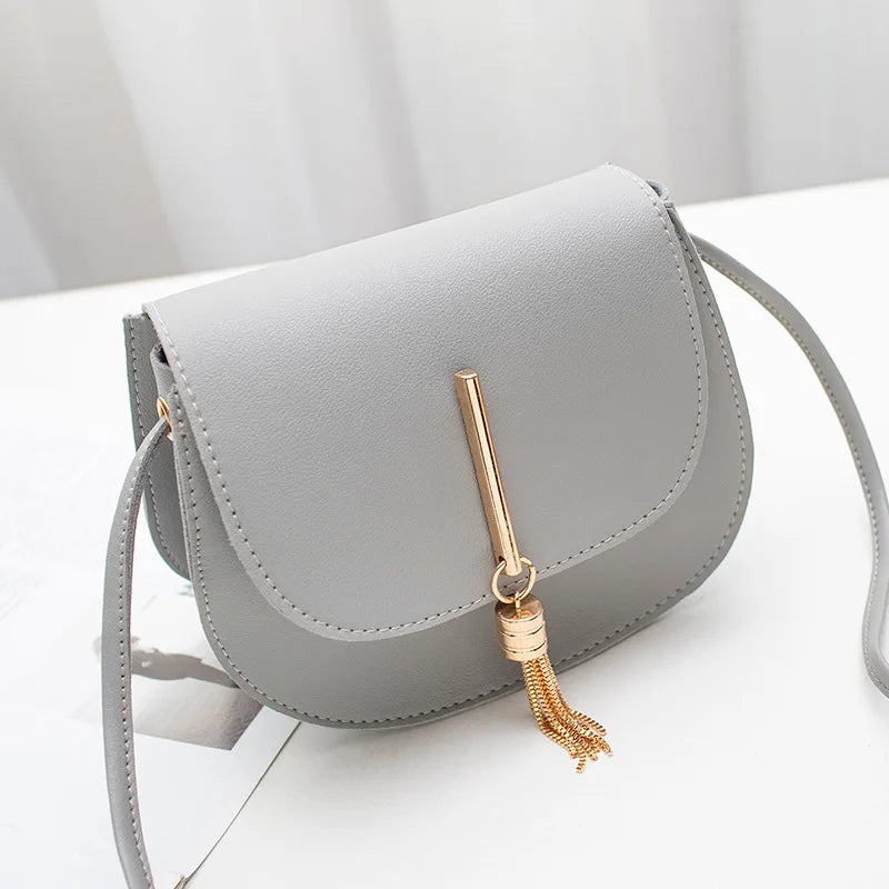 Tassel Crossbody Bag for Women Small Flap Messenger Bag