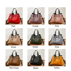 Tassels PU Leather HandBags Women Messenger Totes Crossbody Bag