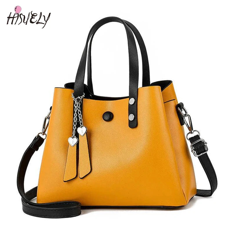 Tassels PU Leather HandBags Women Messenger Totes Crossbody Bag