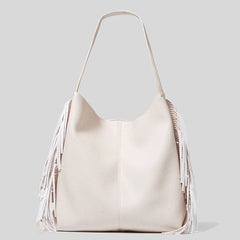 Tassels Shoulder Bag Large Capacity Bucket Handbags PU Leather Totes