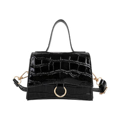Crocodile Pattern Crossbody Bag for Women PU Leather Shoulder Handbag