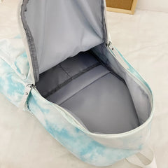 Tie Dye Nylon Women Backpack Anti-theft Female Backpacks