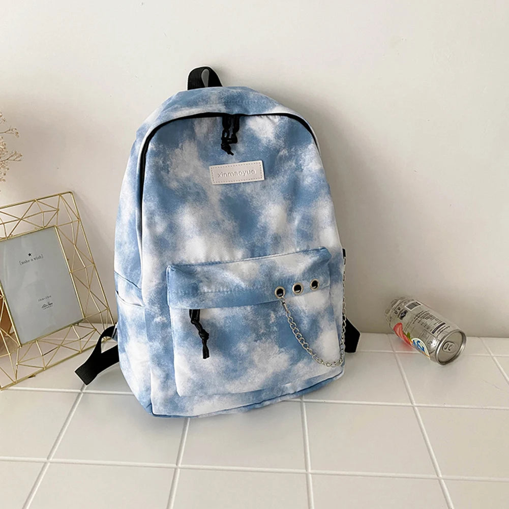 Tie Dye Student Backpack Rucksack College Girls School Bags