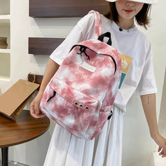 Tie Dye Student Backpack Rucksack College Girls School Bags