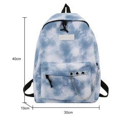 Tie Dye Student Backpack Rucksack College Girls School Bags