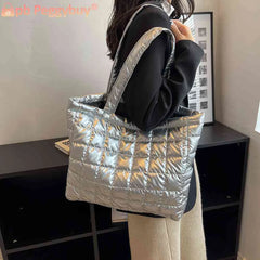 Nylon Women Clutch Handbag Large Capacity for Travel Shopping