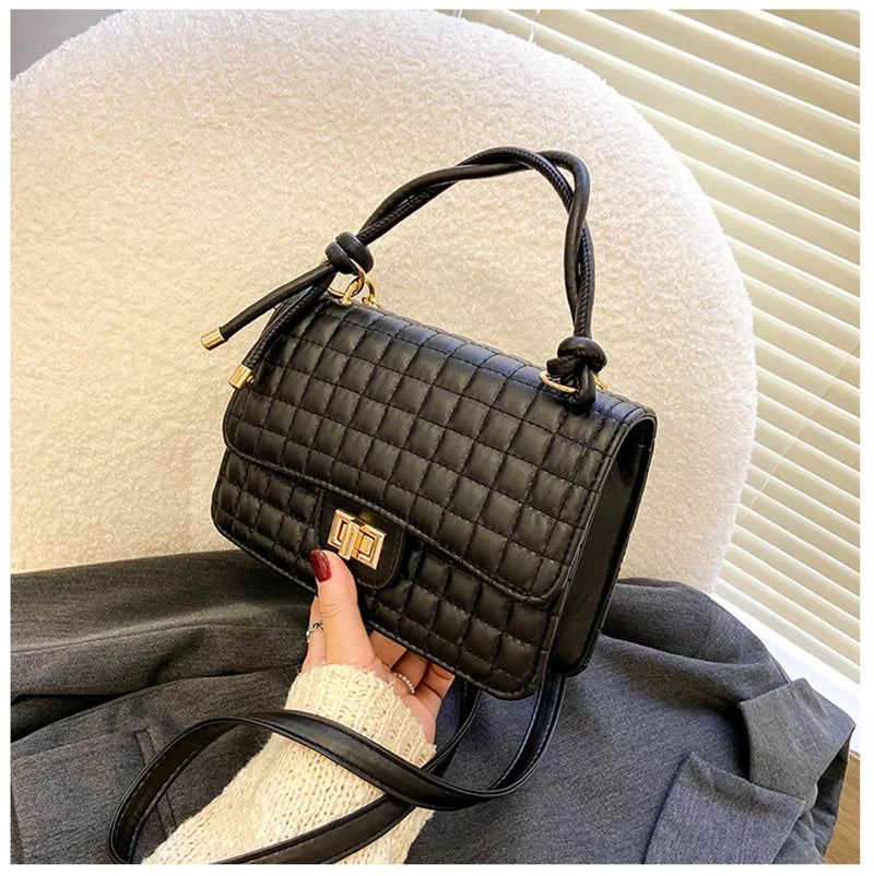 Top-handle Shoulder Bags PU Leather Crossbody Purse Lady Small Handbag