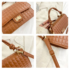 Top-handle Shoulder Bags PU Leather Crossbody Purse Lady Small Handbag