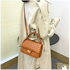 Top-handle Shoulder Bags PU Leather Crossbody Purse Lady Small Handbag