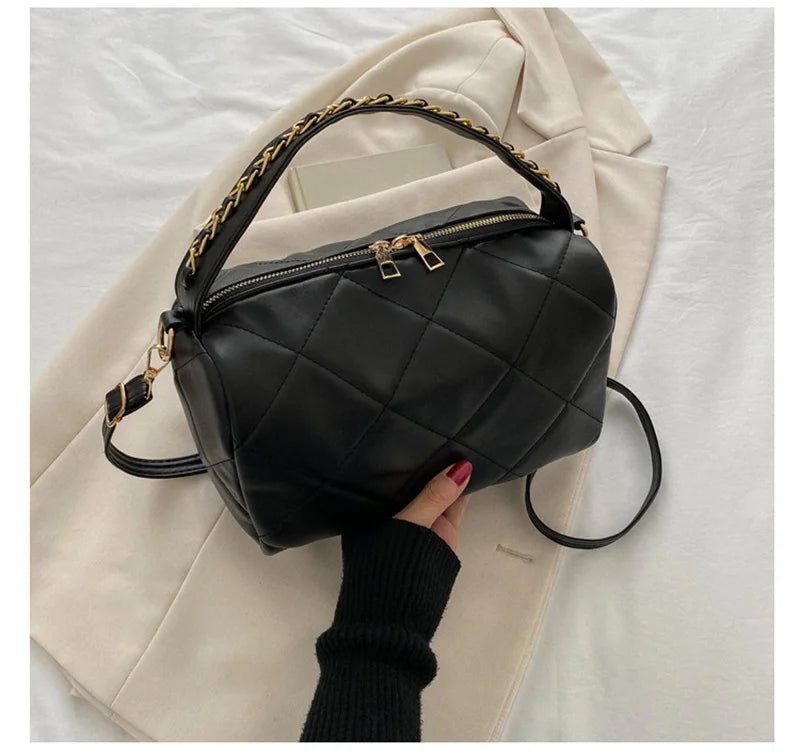Women's Small Crossbody Shoulder Bag PU Leather Messenger Handbag