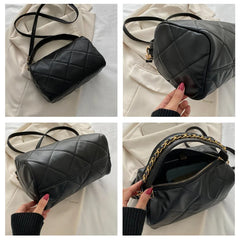 Women's Small Crossbody Shoulder Bag PU Leather Messenger Handbag