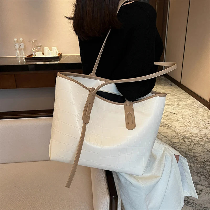 Female Large Capacity Handbag Women Casual Tote Bags for Ladies