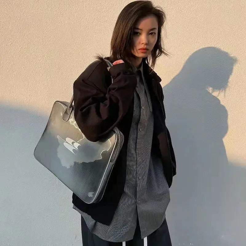 Women's Shoulder Laptop Tote Bag Large Capacity Ladies Hand Bags
