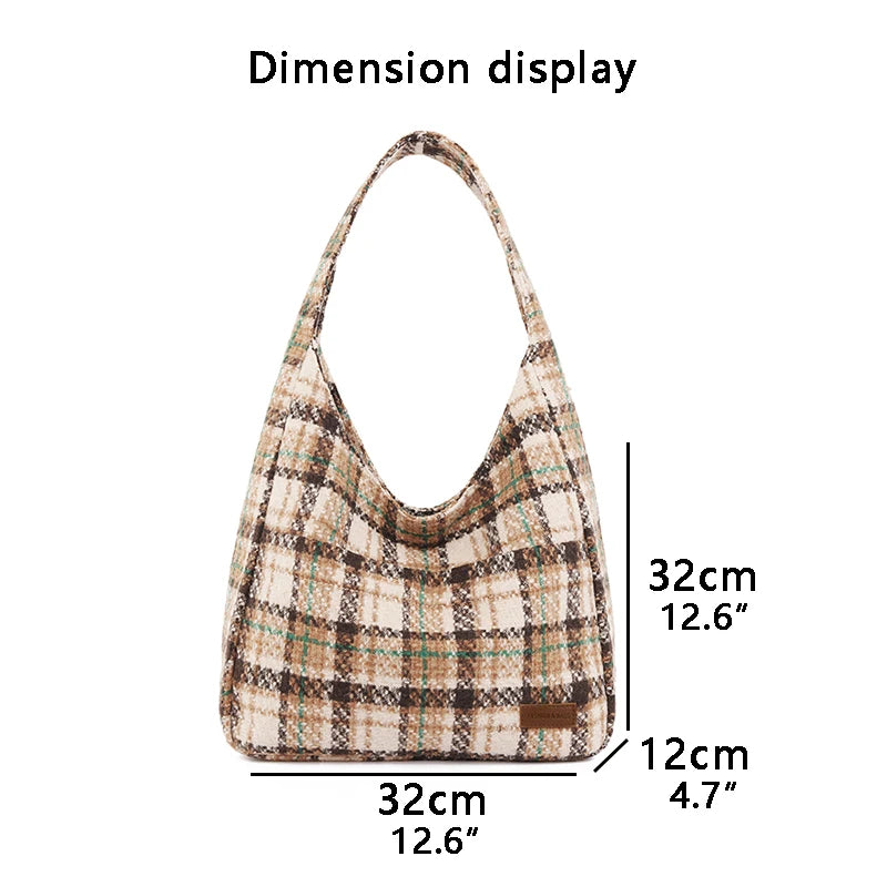 Women's Contrast Stripe Printing Tote Bag - Large Capacity Shoulder Handbag
