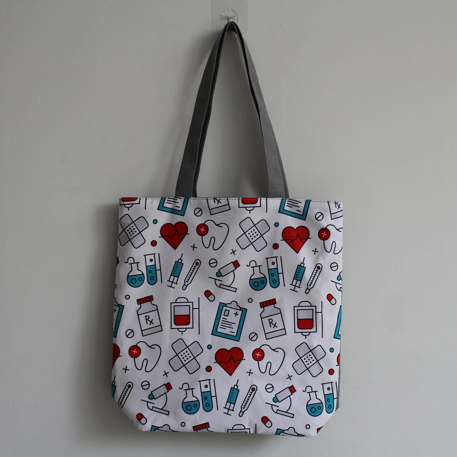Cartoon Dentist Nurse Shoulder Bag Eco Reusable Shopping Bag Women Handbag