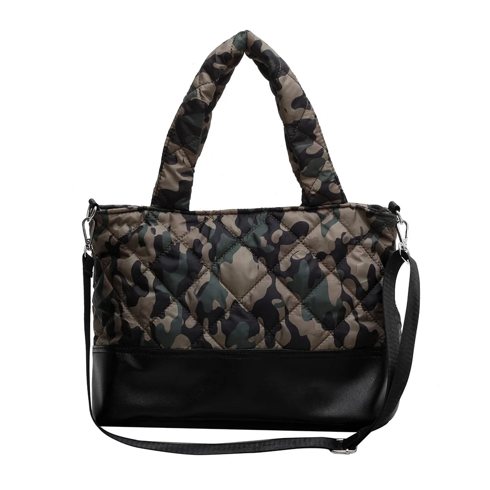 Large Capacity Tote Messenger Bag for Women, Autumn Winter Ladies Purse