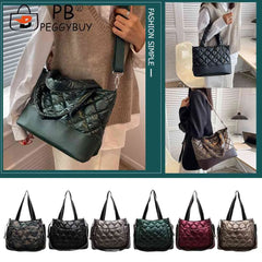 Large Capacity Tote Messenger Bag for Women, Autumn Winter Ladies Purse