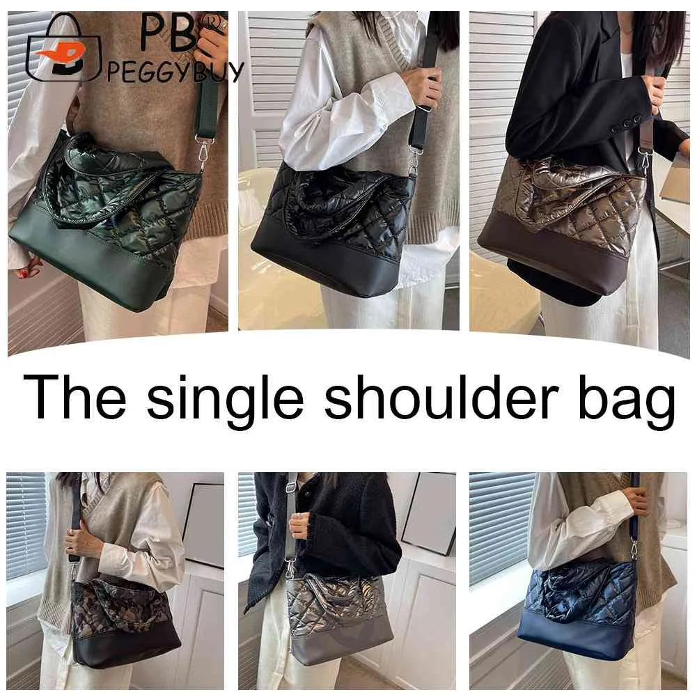 Large Capacity Tote Messenger Bag for Women, Autumn Winter Ladies Purse