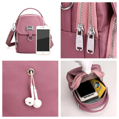 Women's High Capacity Crossbody Bag, Patent Nylon Tote