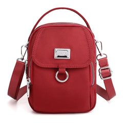 Women's High Capacity Crossbody Bag, Patent Nylon Tote
