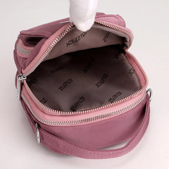 Women's High Capacity Crossbody Bag, Patent Nylon Tote