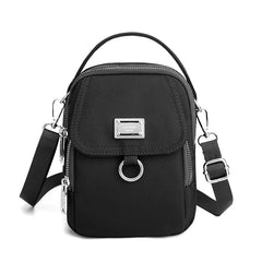 Women's High Capacity Crossbody Bag, Patent Nylon Tote