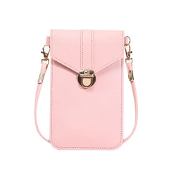 PU Leather Womens Crossbody Bag Hasp Wallet Retro Small Purse