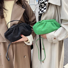 Towel Cloud Crossbody Bag Small Dumpling Bags Women Handbags Ladies Shoulder Bag